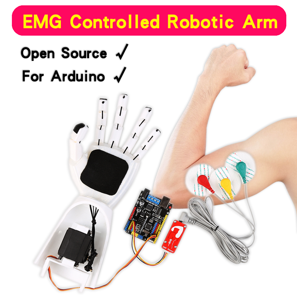 Science Robotics - EMG sensörü robotik kol elektrik kas