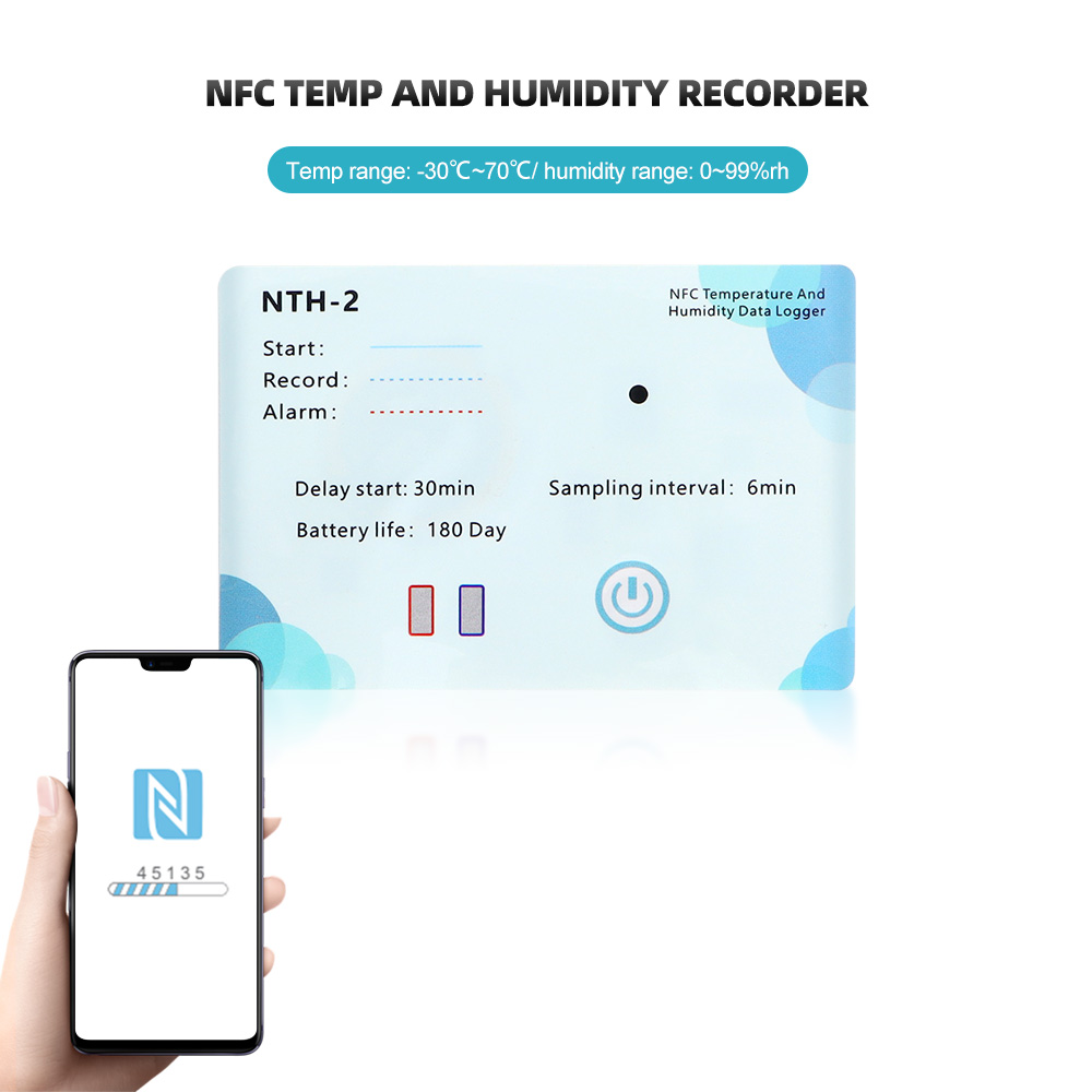 Weather Station Indoor - NFC indüksiyon sıcaklık kaydedici kaydedici kapalı