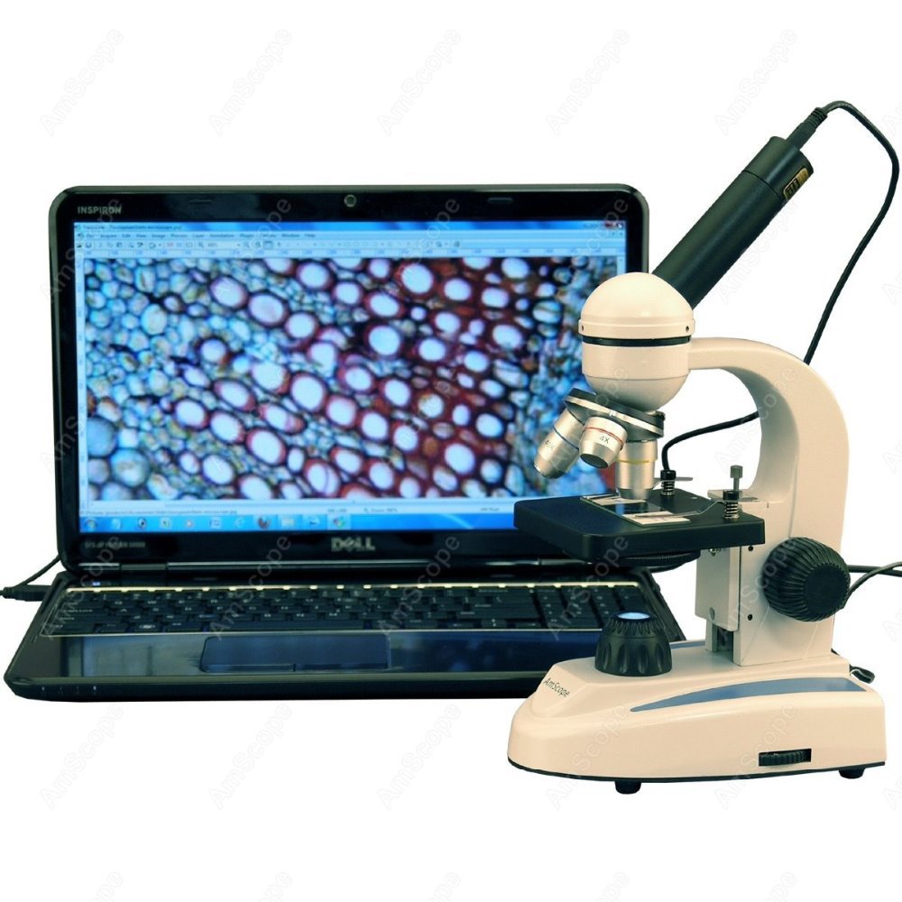 Amscope Microscope Kid Microscope - AmScope Öğrenci Çocuklar Metal Çerçeveli Cam