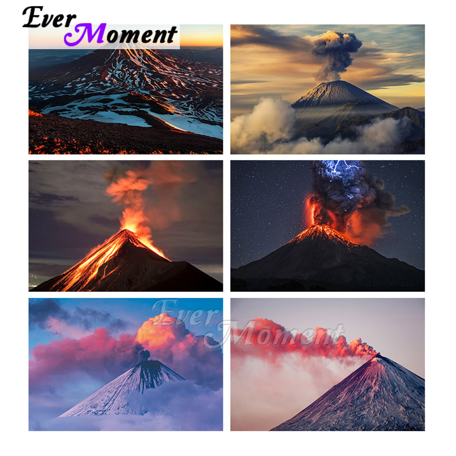 Volcano Kit Eruption - Ever Moment Ev Dekorasyonu Manzaralı Volkan
