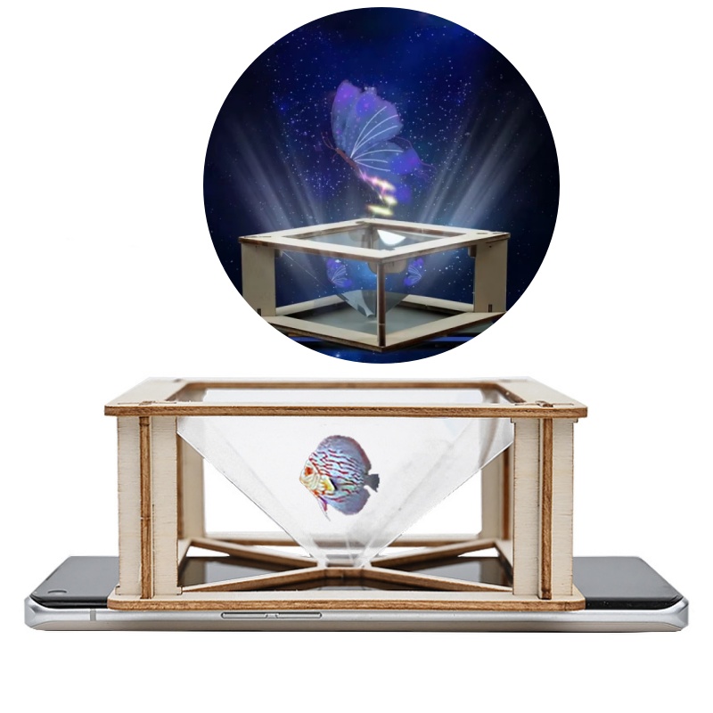 Science Kit - Çocuklar için DIY 3D Holografik Projektör