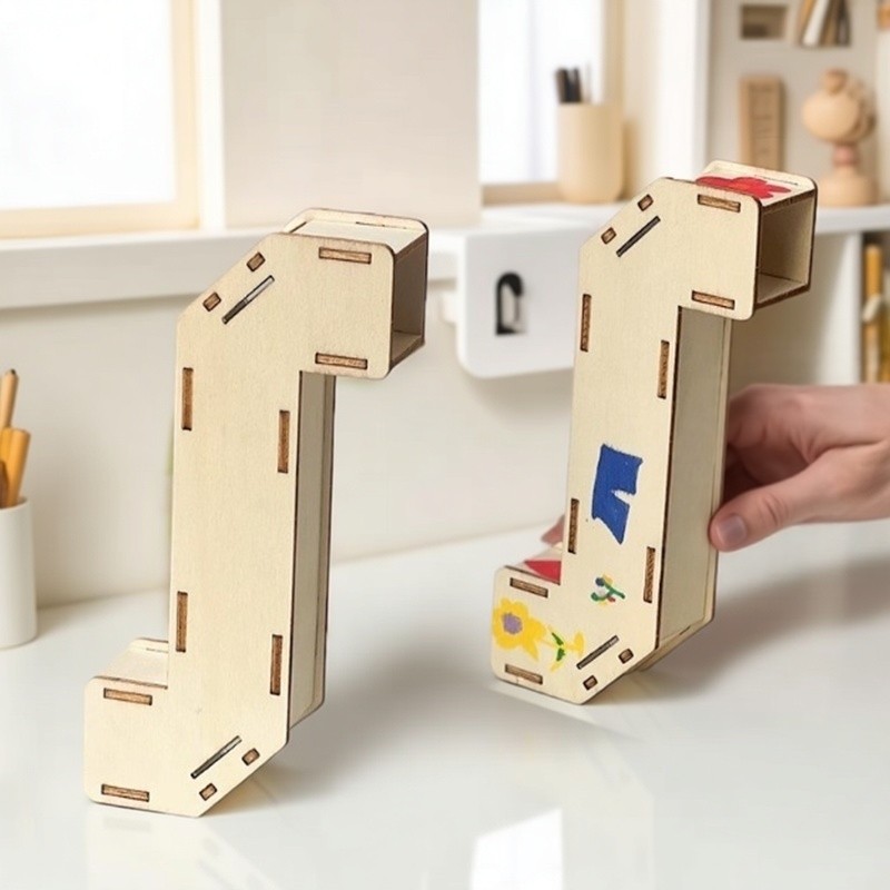 Science Project Toys Making - DIY Ahşap Periskop Yapma Seti Çocuklar