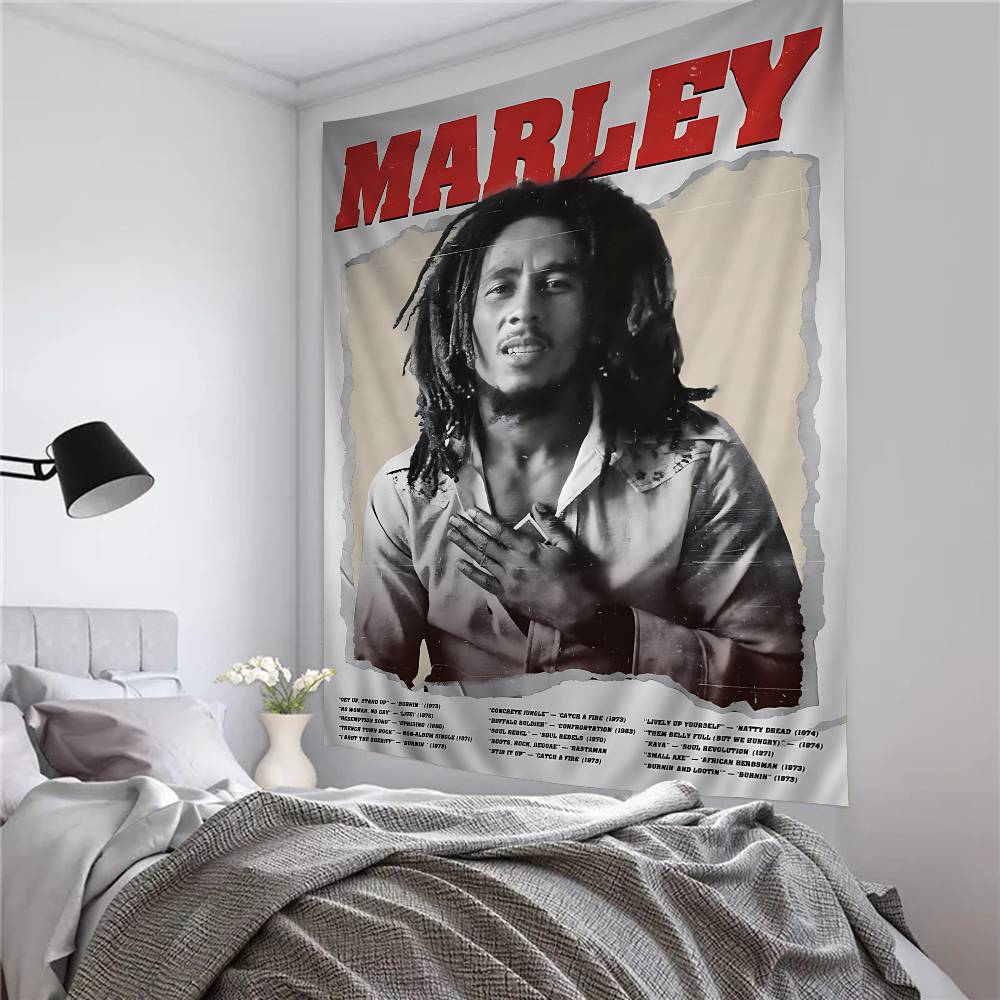 Science Bob - Şarkıcı Vintage B-bob M-marley Goblen Sanat