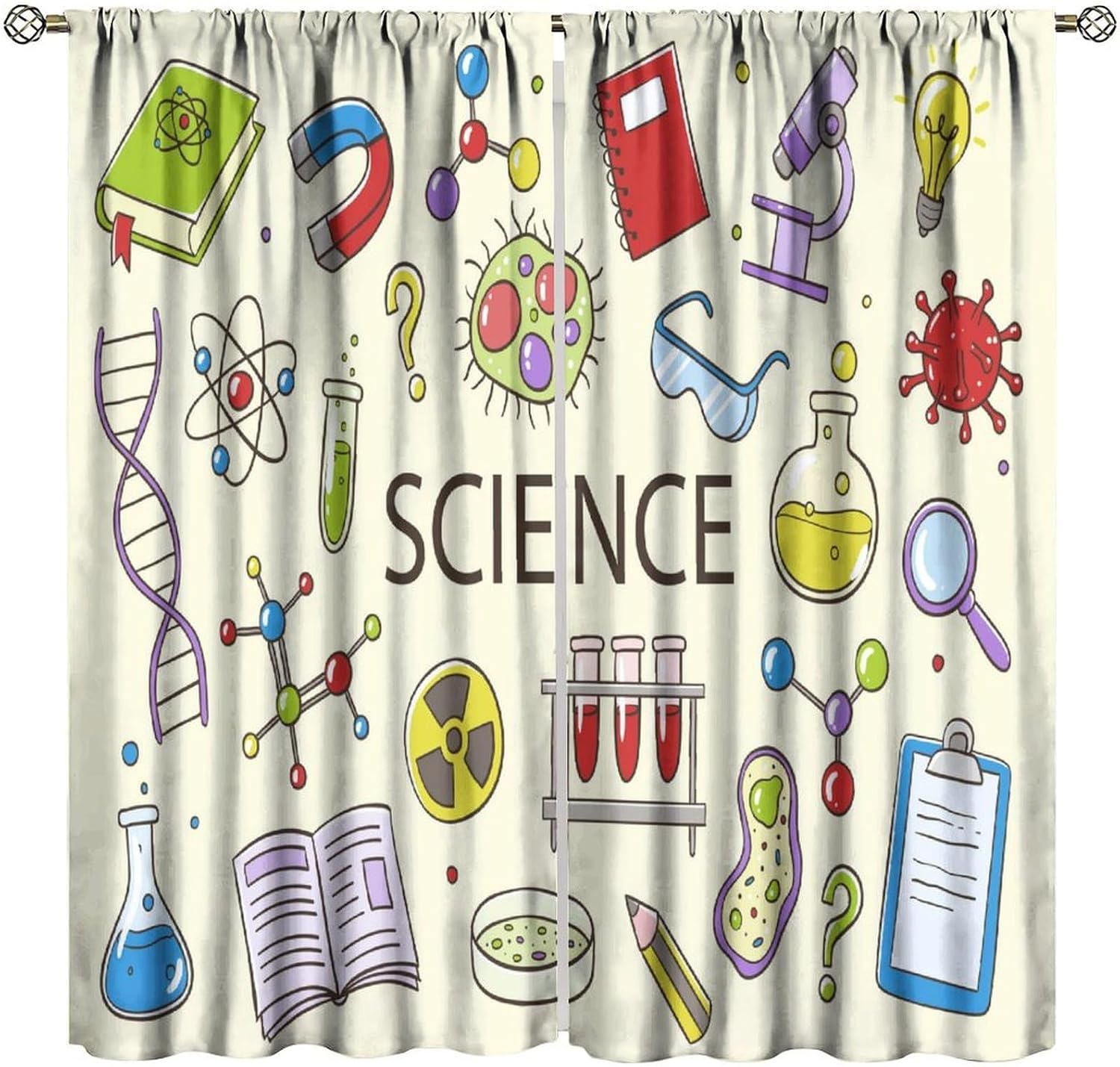 Science Nursery - Bilim Perdesi Eğitici STEM Sınıf Dekoru
