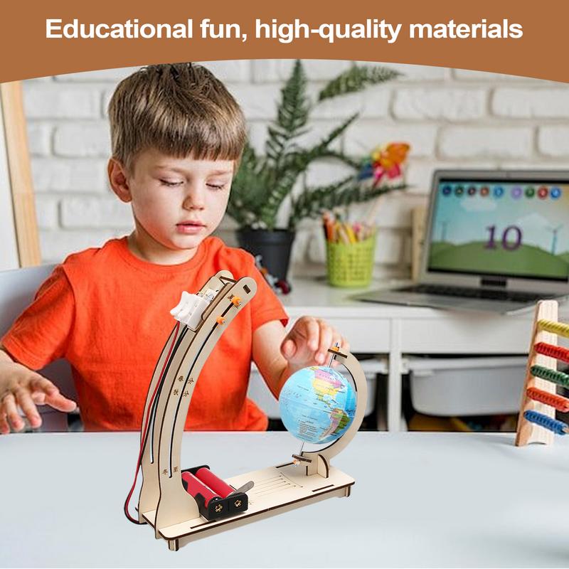 Science Project Toys Making - Ahşap Uydu Modeli Yapma Seti El