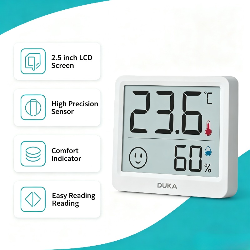 DUKA Atuman 2.5 inç LCD Elektr - Weather Station Indoor incelemesi ve fiyatı