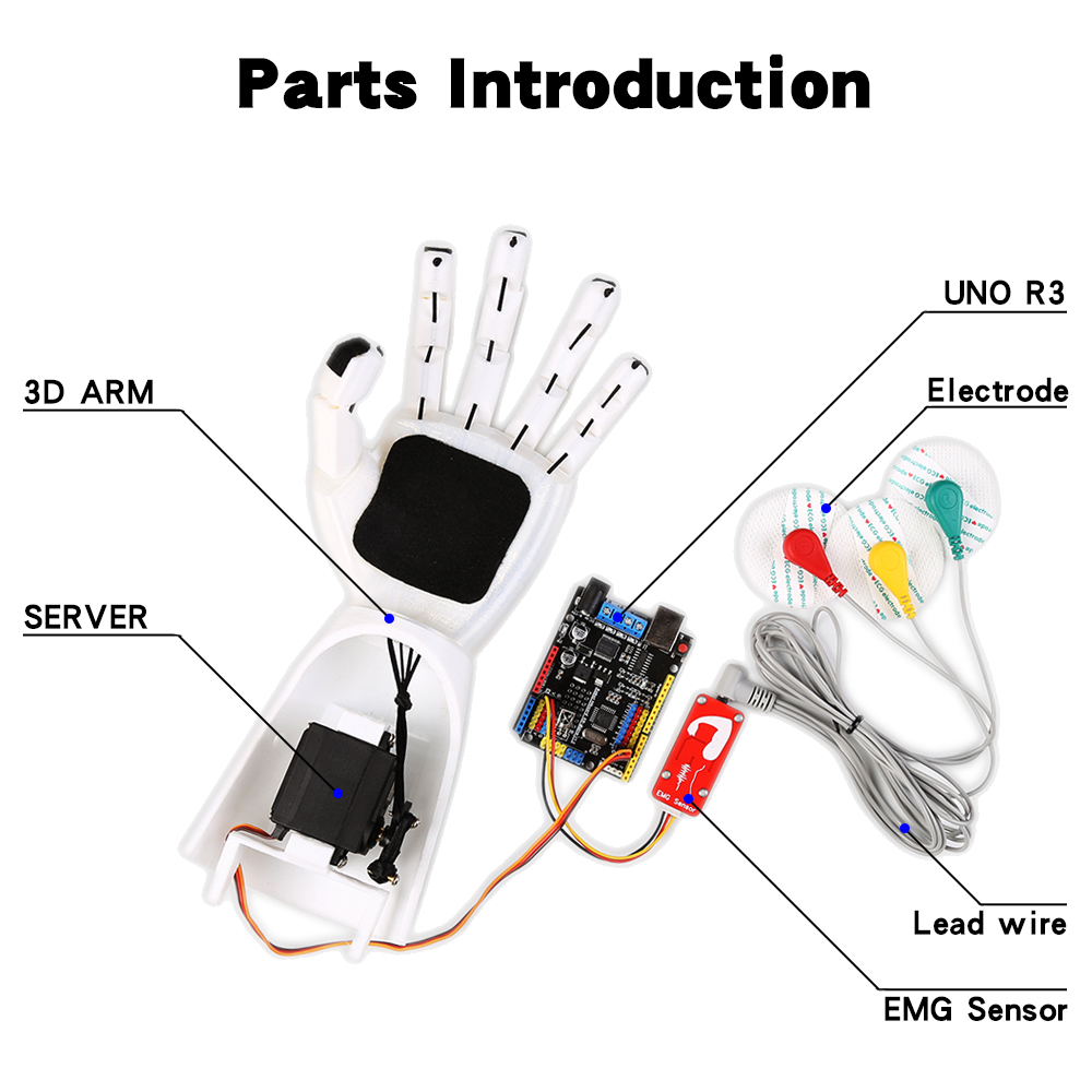 EMG sensörü robotik kol elektr - Science Robotics incelemesi ve fiyatı