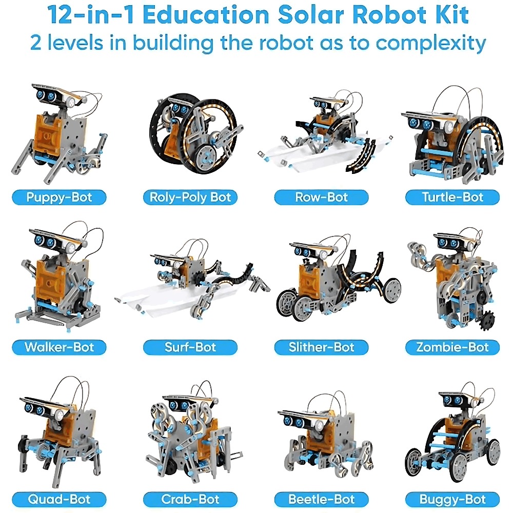 Güneş robotu yapı taşları 12 I - Science Robotics incelemesi ve fiyatı