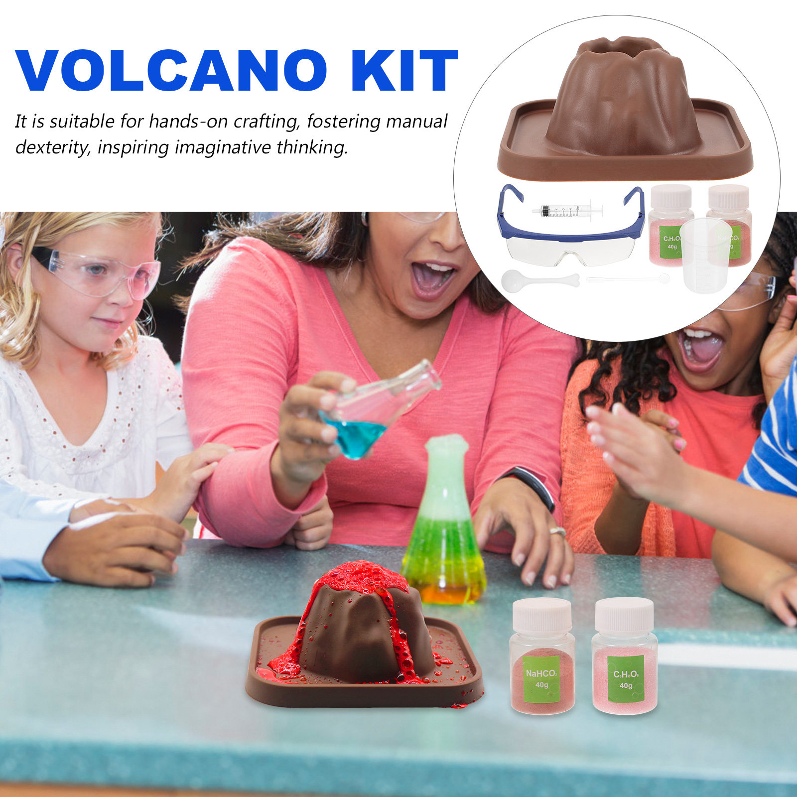 1 Set Volkan Patlamaları Deney - Volcano Kit Eruption incelemesi ve fiyatı