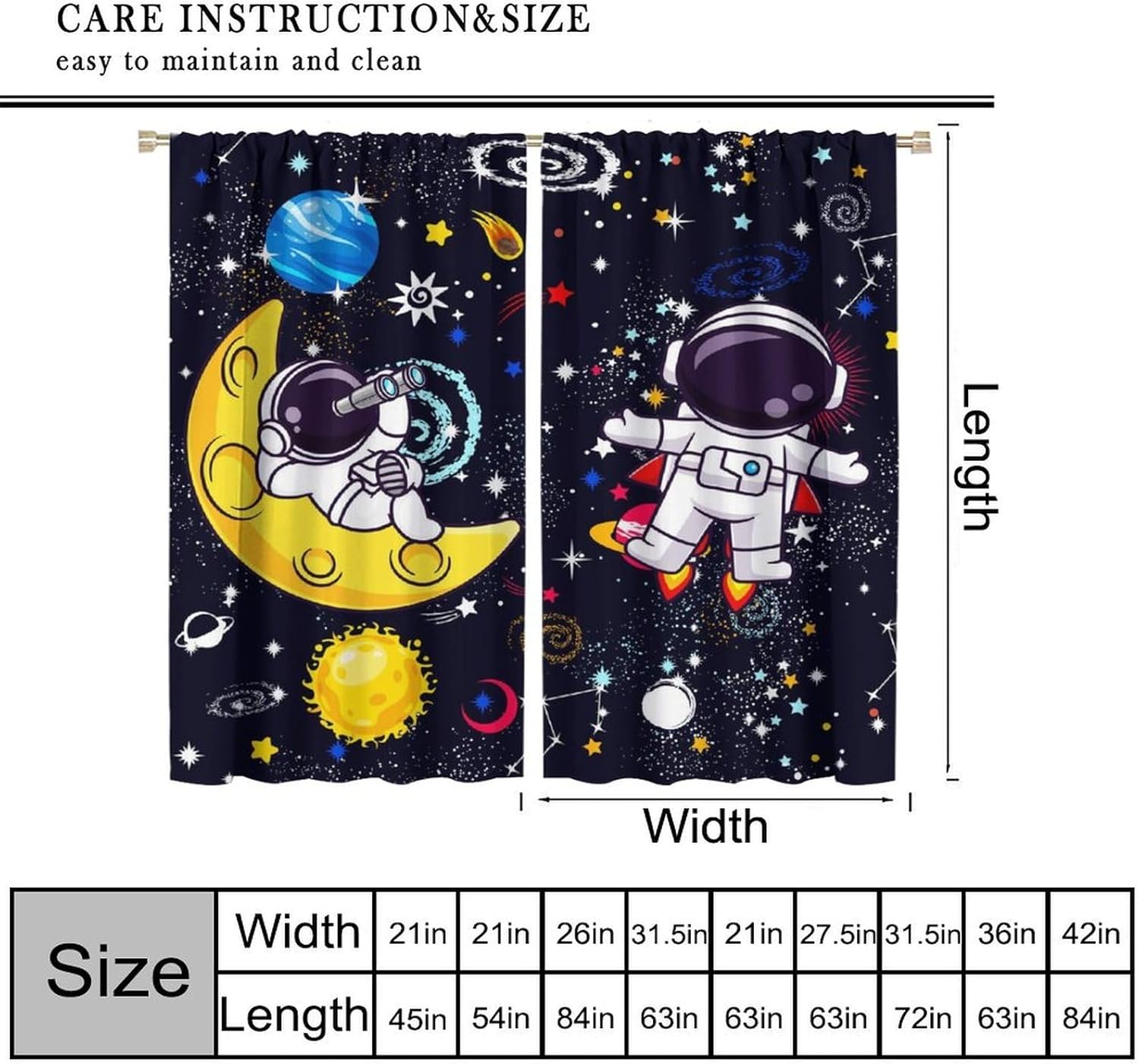 Galaxy Bilim Perde Dekorasyonu - Science Nursery incelemesi ve fiyatı