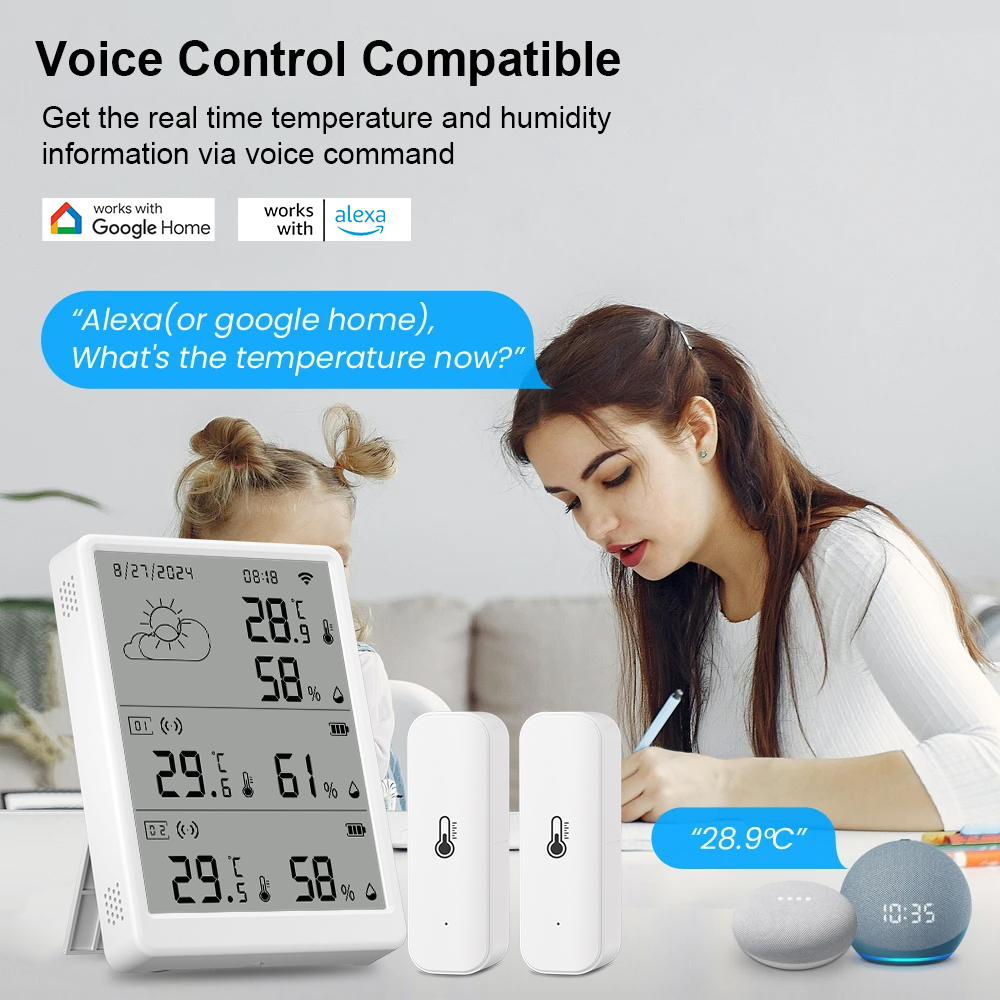 SMATRUL Tuya WiFi Yüksek Hassa - Weather Station Indoor incelemesi ve fiyatı