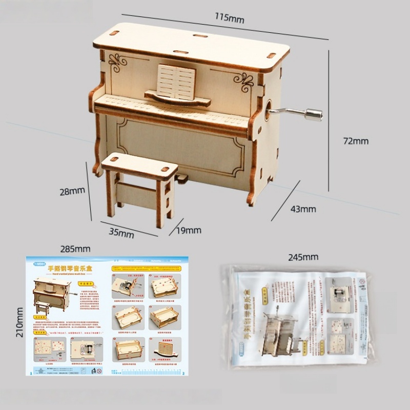DIY El Kranklı Çocuk Piyano Eğ - Science Diy Model incelemesi ve fiyatı