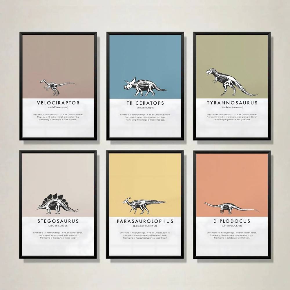 Dinozor İskeleti Posteri Dino  - Science Nursery incelemesi ve fiyatı